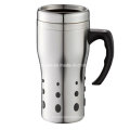 Metal Coffee Cup with Rubber Handle